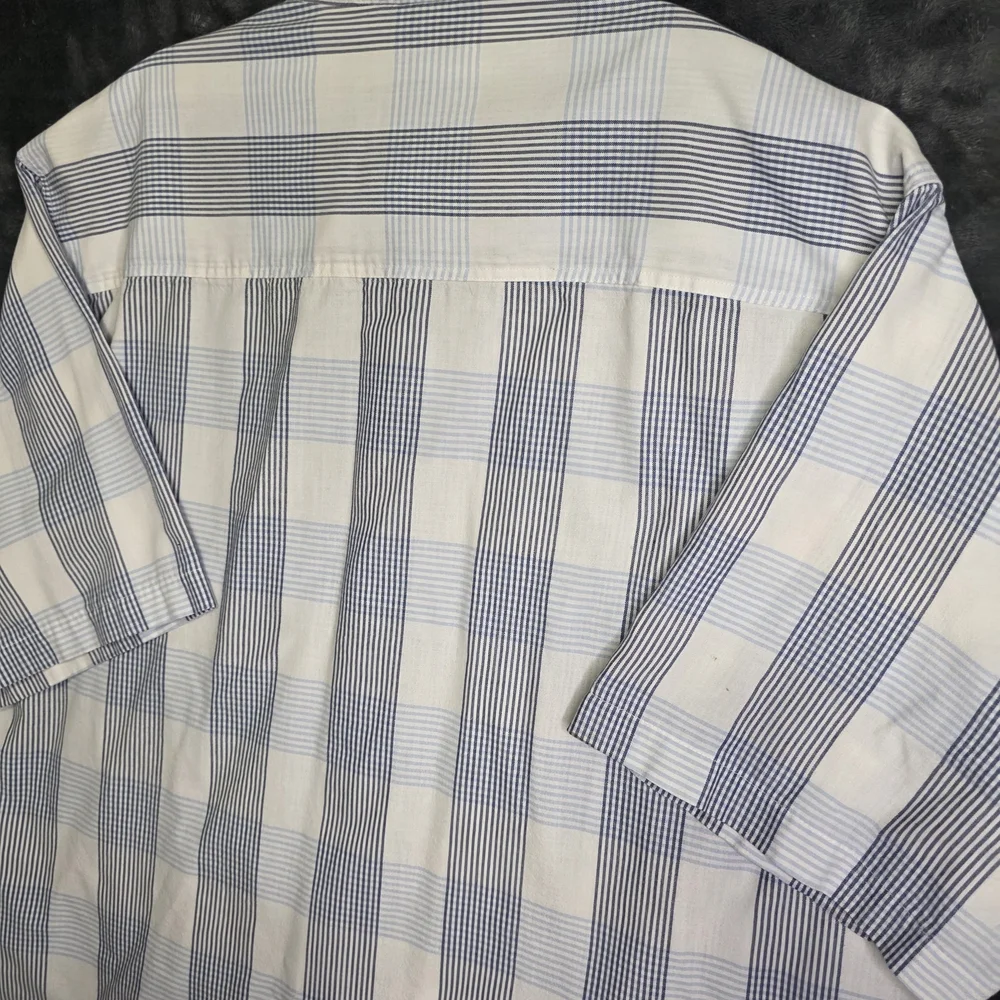 Vintage Levis Silver Label Plaid Button Down Mens Xl